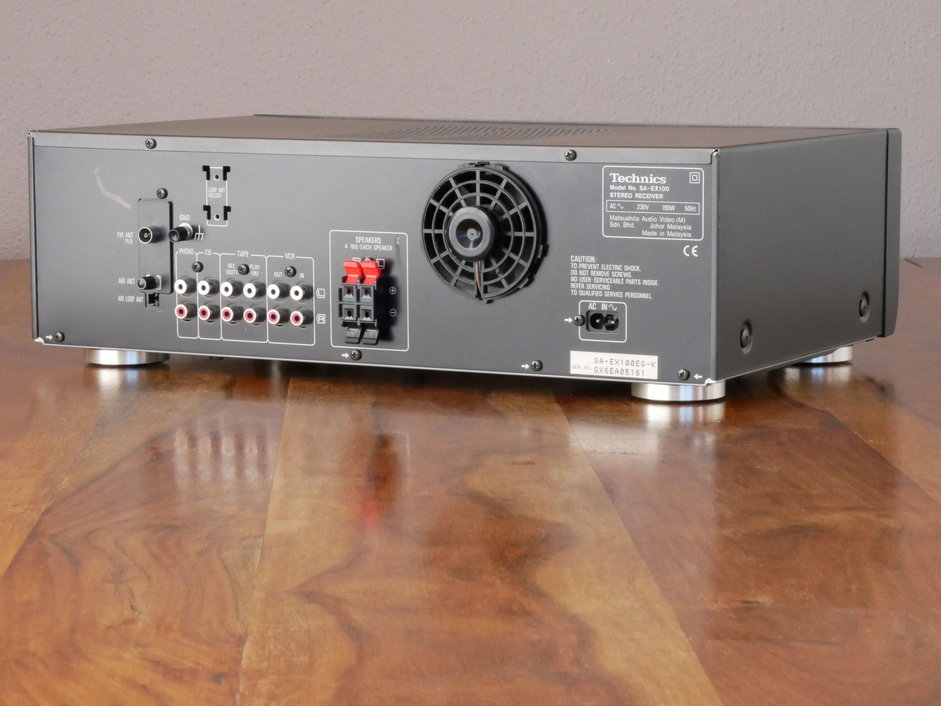 TECHNICS SA-EX100 - back left 